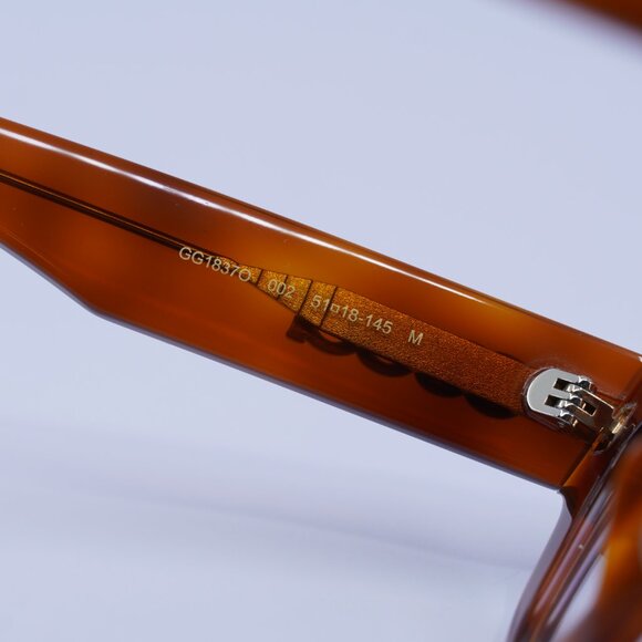 Gucci GG1837O 002 Eyeglasses Havana 51mm Cat Eye Frame - Picture 6 of 10